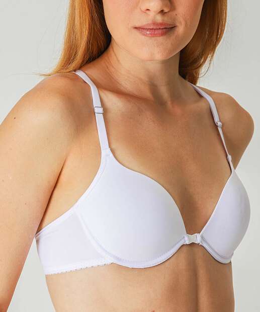 Sutiã Push Up Nadador Com Bojo Marisa Branco