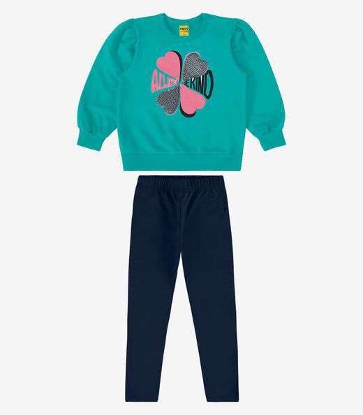 Image_Conjunto Infantil Blusão Com Legging Rovi Kids Verde
