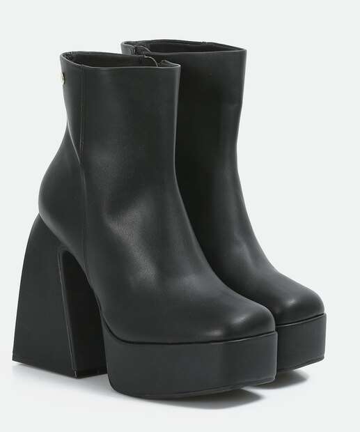Bota Feminina Salto Grosso Meia Pata Vizzano