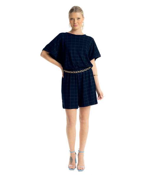 Macaquinho Feminino Infinita Cor Azul