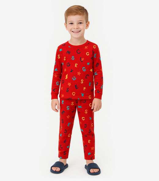 Image_Pijama Masculino Infantil Select Vermelho