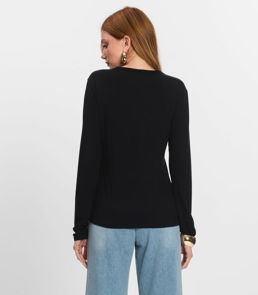 Blusa Manga Longa Select Preto