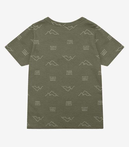Camiseta Infantil Masculina Animais Infinita Cor Verde