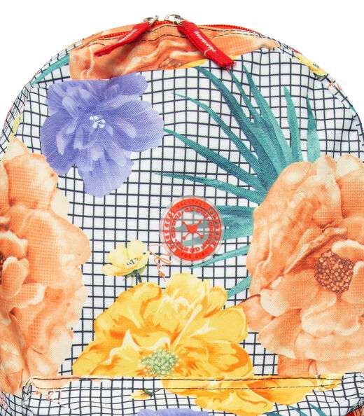 Mochila Escolar Feminina Estampa Floral Clio Vermelho