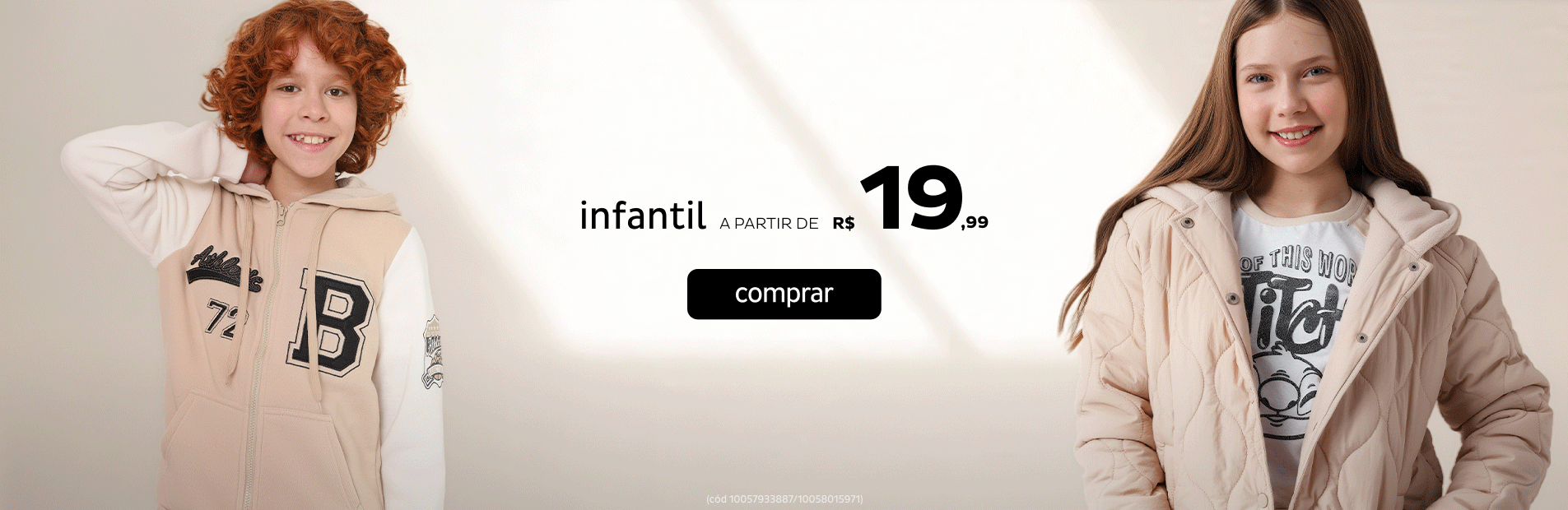 Infantil a partir de R$19,99