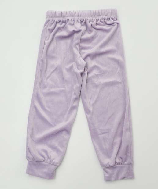 Conjunto Infantil Plush Capuz Zíper Marisa Tam 1 a 3 Lilás