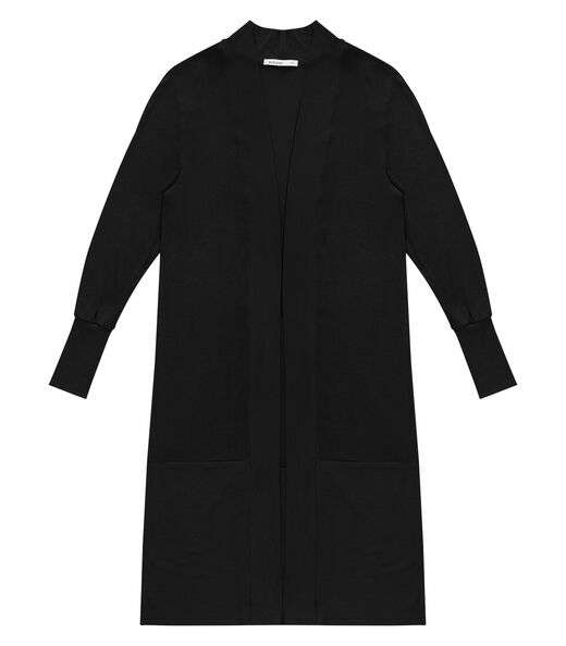 Cardigan Alongado Tricot Feminino Endless Preto