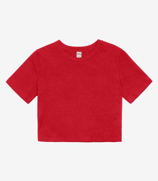 Blusa Básica Feminina Cotton Leve Rovitex Vermelho