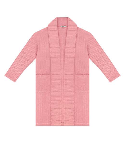 Cardigan Tricot Alongado Feminino Endless Rosa