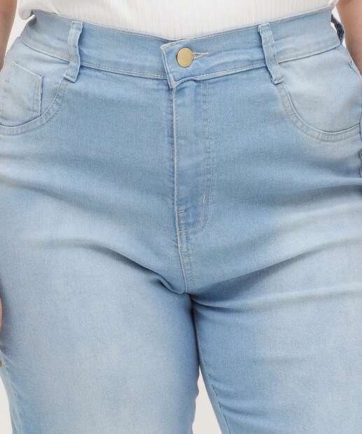 Bermuda Plus Size Feminina Jeans Ciclista 