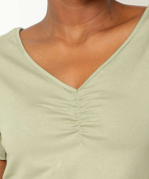 Blusa Feminina Manga Curta Marisa