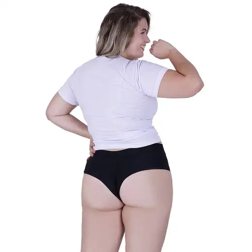 Kit 5 Calcinhas Super Conforto Microfibra Multicolorido