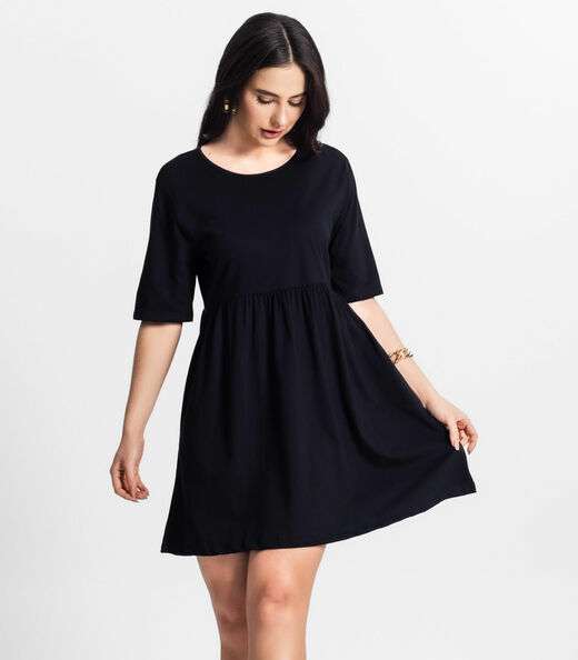 Image_Vestido Feminino Liso Select Preto