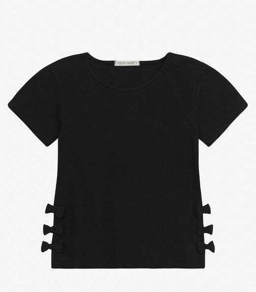 Blusa feminina em Ribana 2x1 Trick Nick Preto