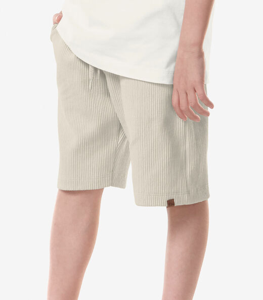 Conjunto Infantil Camiseta Com Bermuda Trick Nick Bege