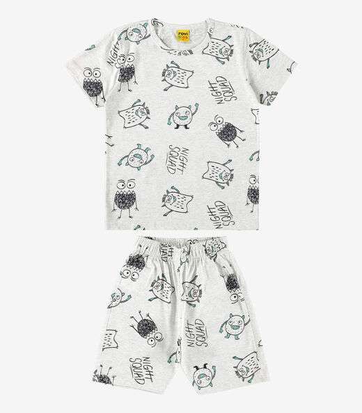 Pijama Infantil Menino Rovi Kids Cinza