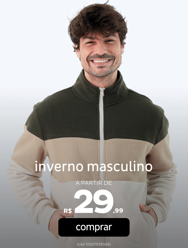 Inverno Masculino a partir de R$29,99