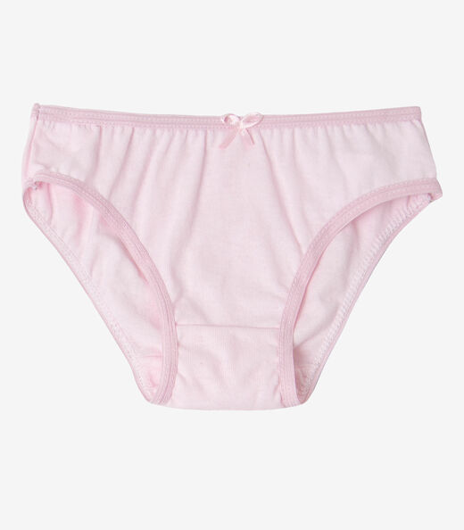 Kit 3 Calcinhas Infantil Lisas Em Algodão Select Branco