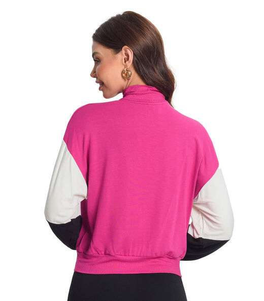 Jaqueta Feminina Recortes Rovitex Rosa