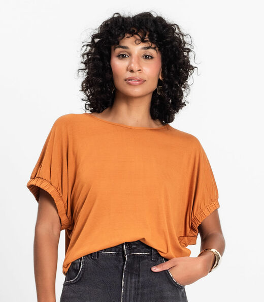 Blusa Viscose Infinita Cor Marrom