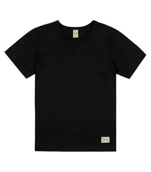 Camiseta Infantil Masculina  Meia Malha Trick Nick Preto