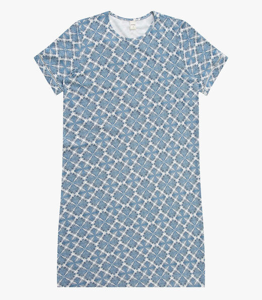 Vestido Feminino Viscotorcion Estampado Rovitex Bege
