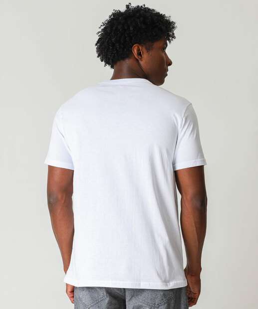 Camiseta Masculina Bolso Manga Curta MR