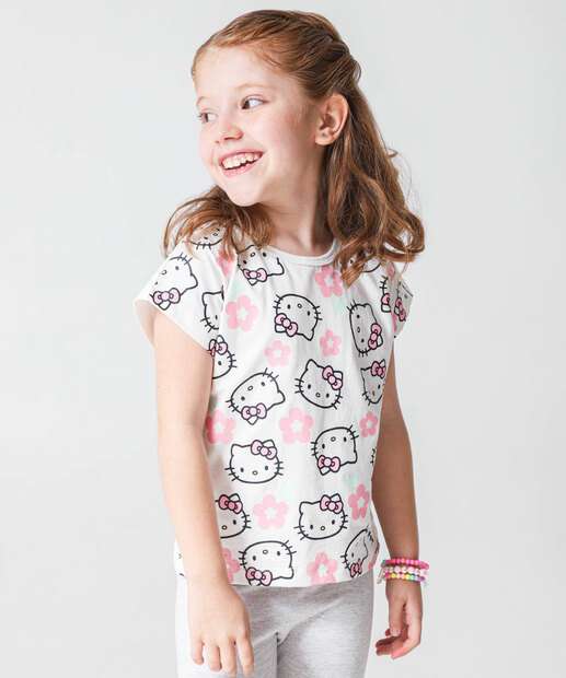 Image_Camiseta Infantil Hello Kitty Tam 4 a 10 Off White