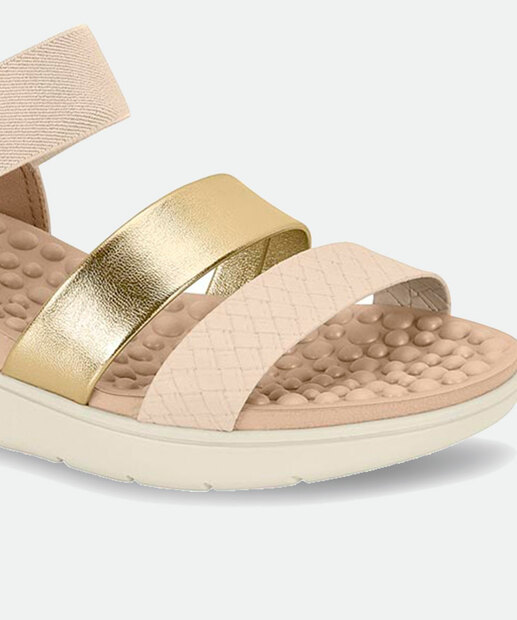 Sandália Feminina Rasteira Tiras Modare 