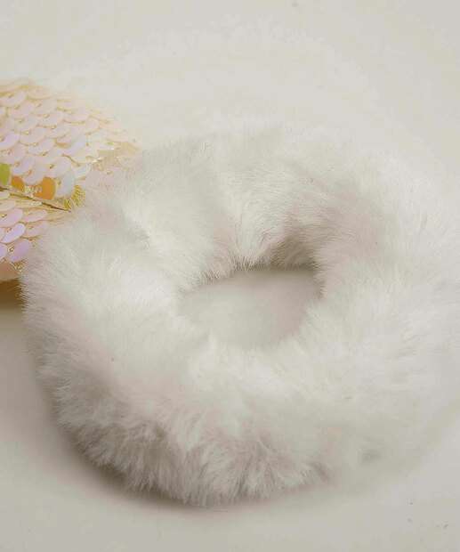 Elástico De Cabelo Infantil Pelúcia Marisa