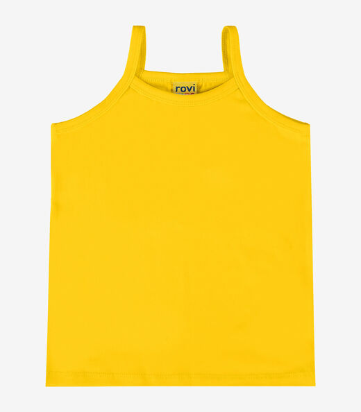 Image_Regata De Alça Infantil Menina Rovi Kids Amarelo
