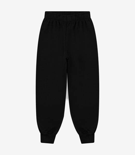 Calça Básica Unissex Infantil Rovi Kids Preto