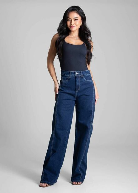 Calça Jeans Sawary Wide Leg - 282229