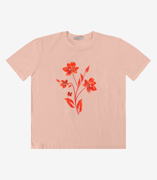 Image_T- Shirt Feminina Meia Malha Endless Rosa