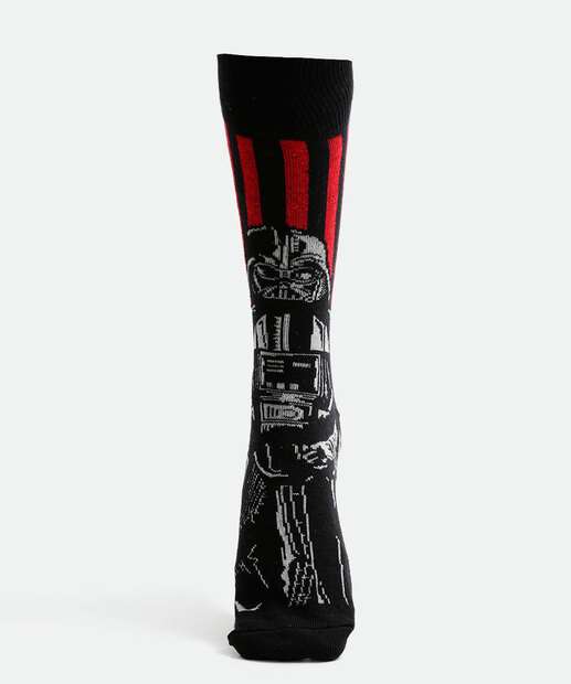 Meia Masculina Cano Longo Darth Vader Star Wars Disney