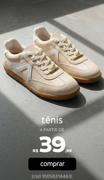 Tênis a partir de R$39,99