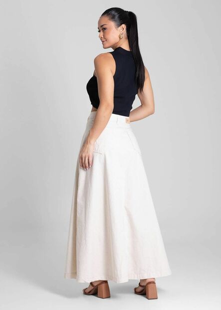 Saia Linho Sawary Midi - 281989