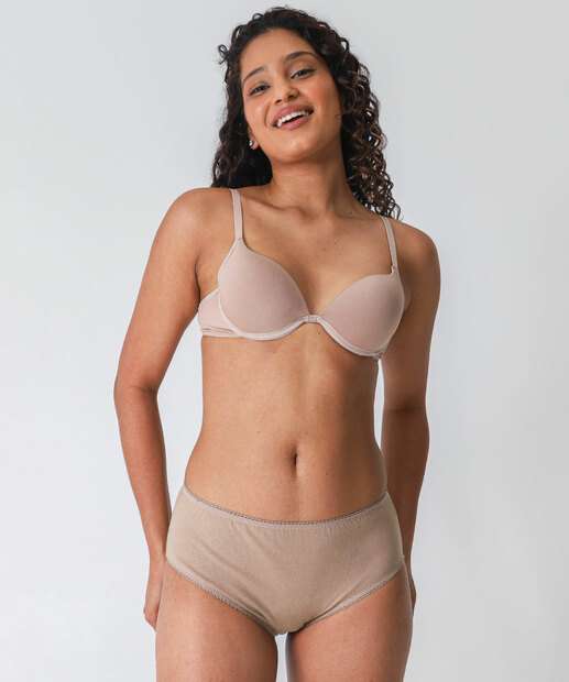 Kit 2 Calcinhas Alta Marisa Rosa