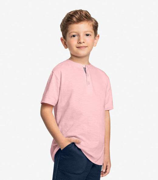 Image_Camiseta Infantil Em Meia Malha Trick Nick Rosa