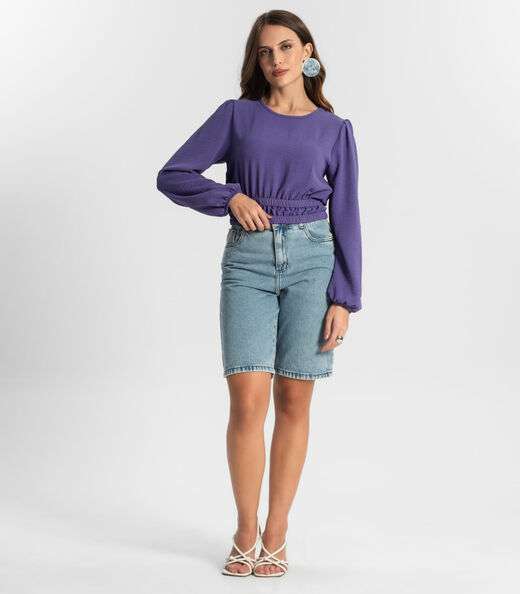 Blusa Feminina Manga Longa Endless Roxo
