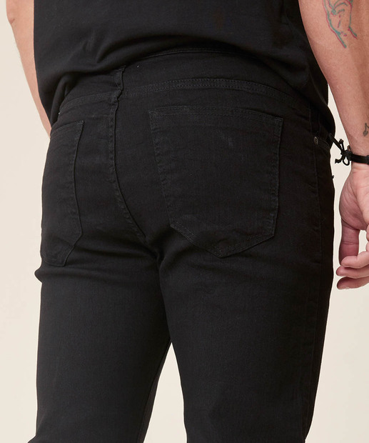 Calça Masculina Sarja Slim Bolsos