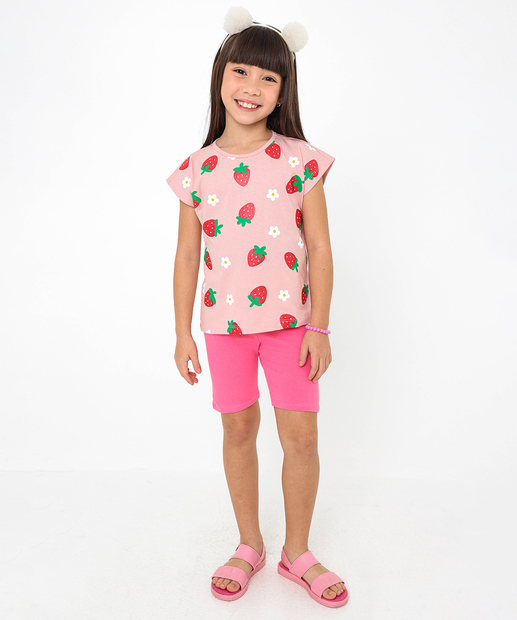 Image_Bermuda Infantil Ciclista Cotton Marisa Tam 4 a 10 Rosa