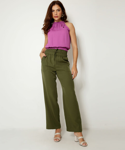 Blusa Regata Feminina Halter Neck Marisa