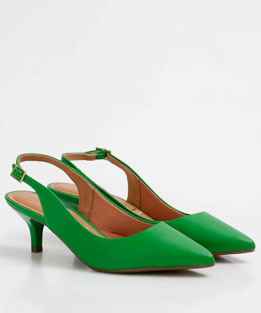 Scarpin Feminino Slingback Salto Fino Vizzano 