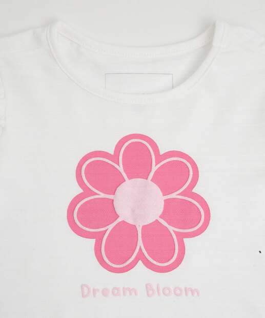 Blusa Infantil Estampa Flor Marisa Tam 4 a 10