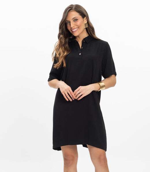 Image_Vestido Curto Viscose Double Feminino Endless Preto