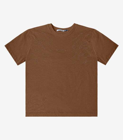 T- Shirt Feminina Minty Marrom