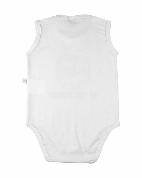 Body Bebê Sem Manga Cotton Leão of The Summer - Branco
