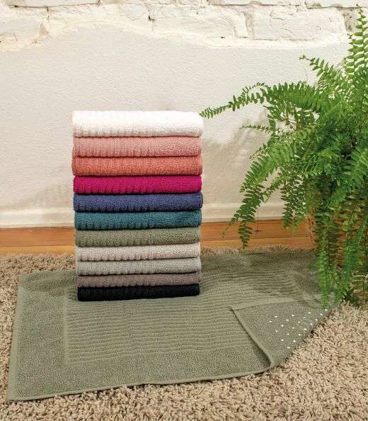 Toalha de Piso Basic com Antiderrapante Atlântica Laranja