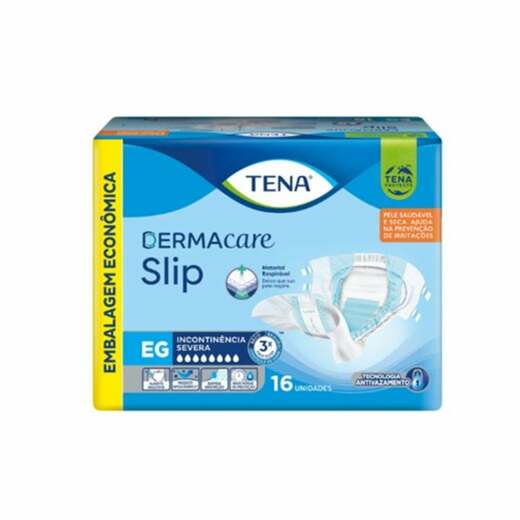 Image_Kit 2 Fraldas Tena Dermacare Slip Eg 16 unidades cada